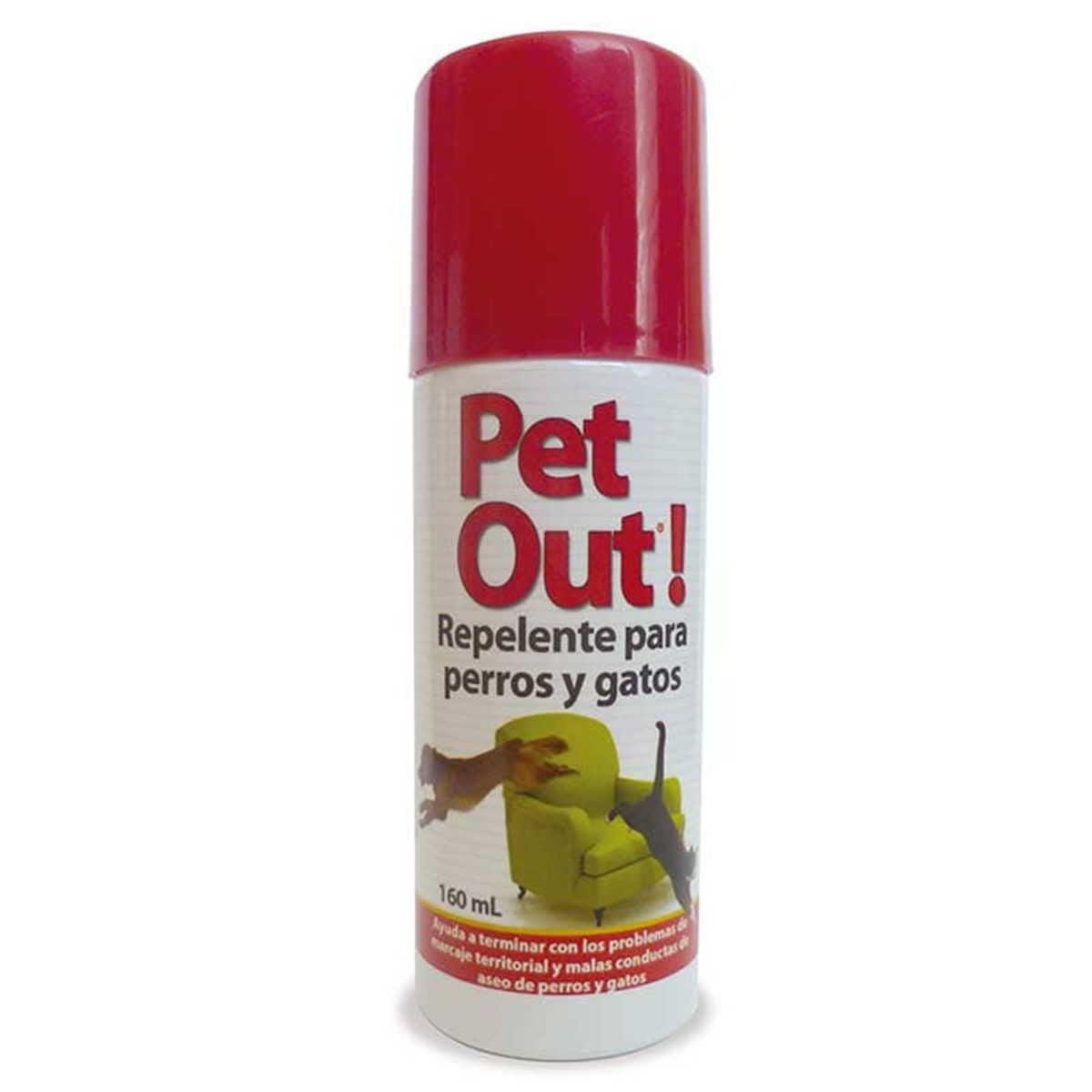 DRAG PHARMA - Spray Repelente Pet Out Para Interiores Perro Gato, 160ml