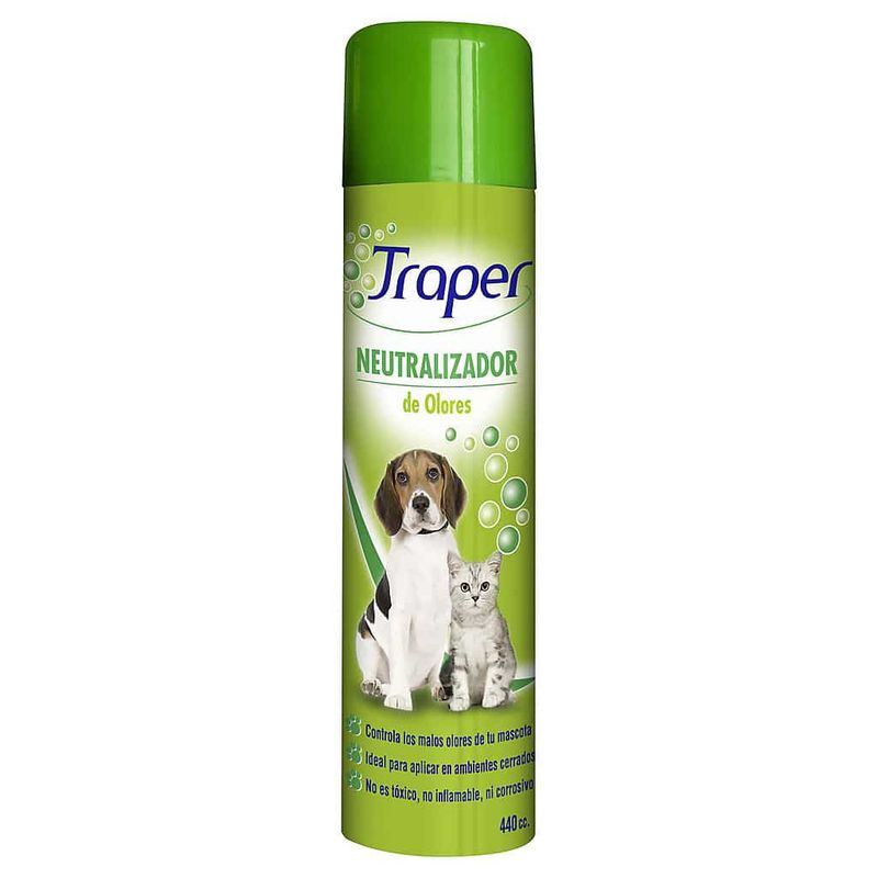 TRAPER - Traper Spray Neutralizador de Olores Mascotas, 440cc