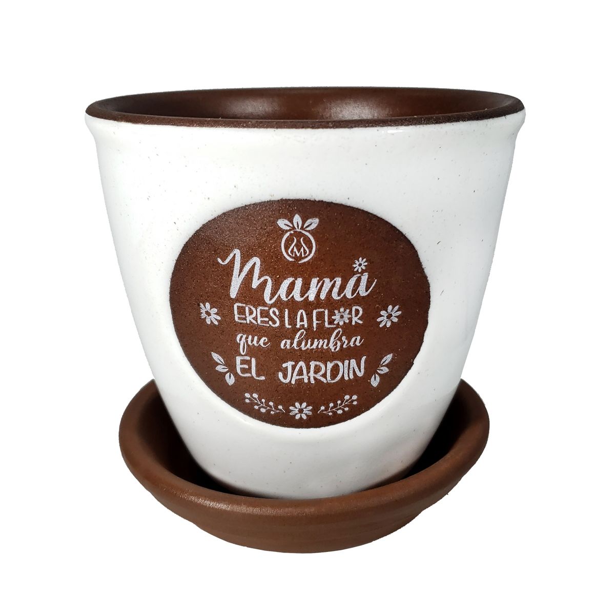 MESTIZA - Set Macetero con mensaje para las Mamas y su plato
