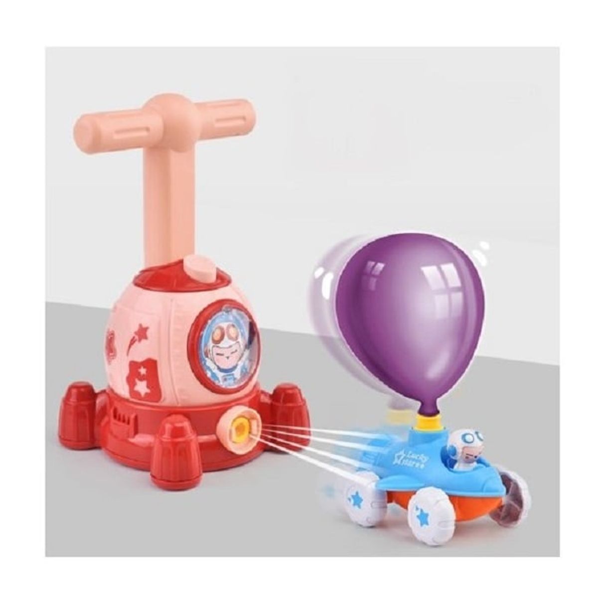 PANGUI TOYS - Nave Espacial Lanzador de Autos y Cohetes - Rosado