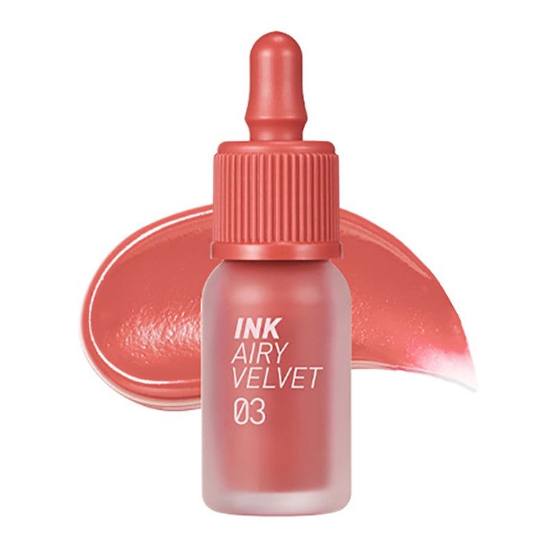 PERIPERA - Tinta Labial INK AIRY VELVET 003 CARTOON CORAL - Cosmética Coreana