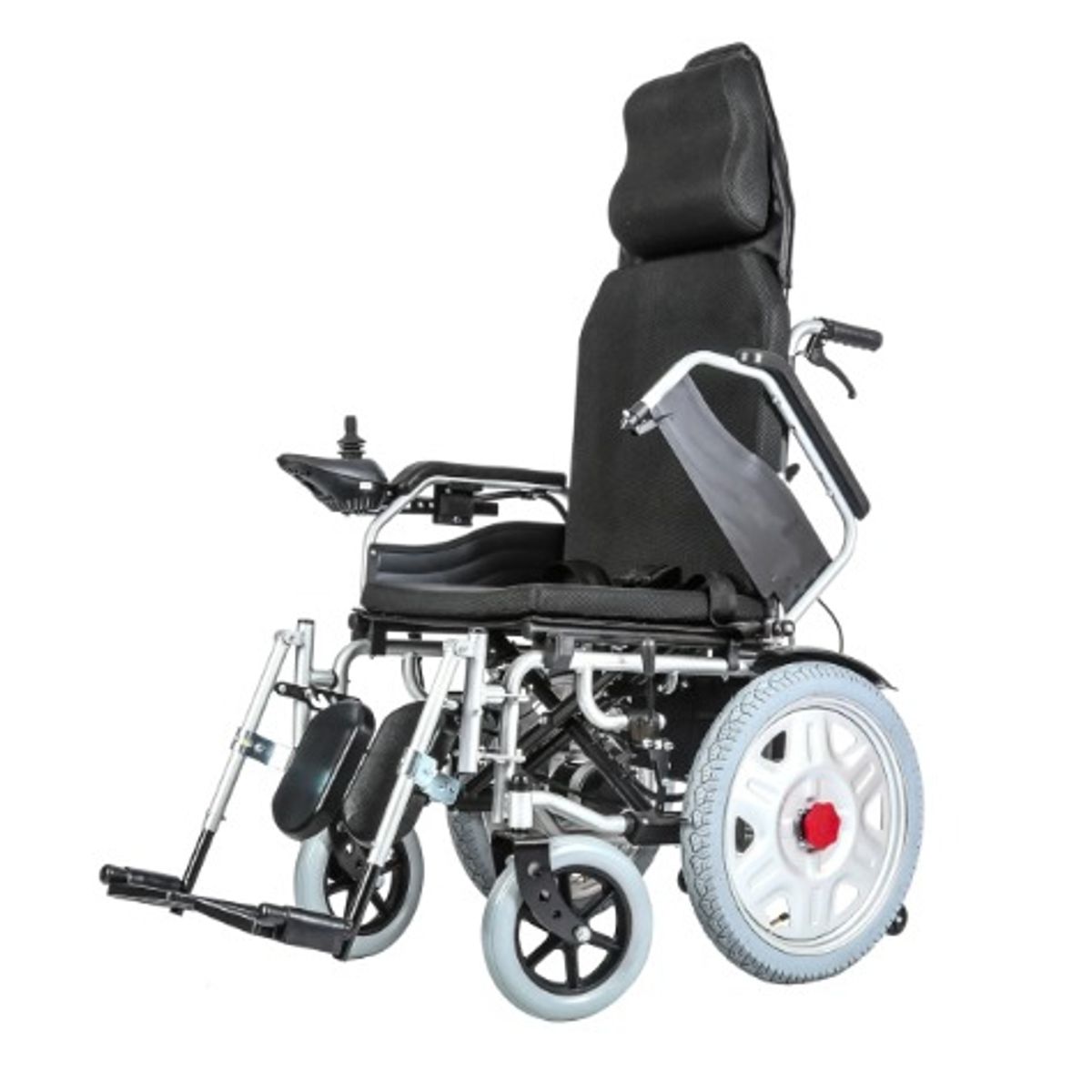 MEDICALTEC - Silla de Ruedas Eléctrica 121 (Posa-Pies y Respaldo a Control Remoto)