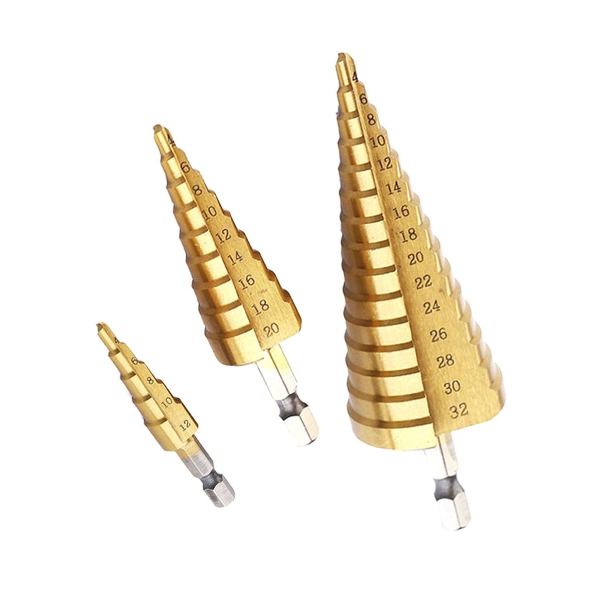 DALI - Set de brocas cónicas escalonadas XCORT® 3Pcs