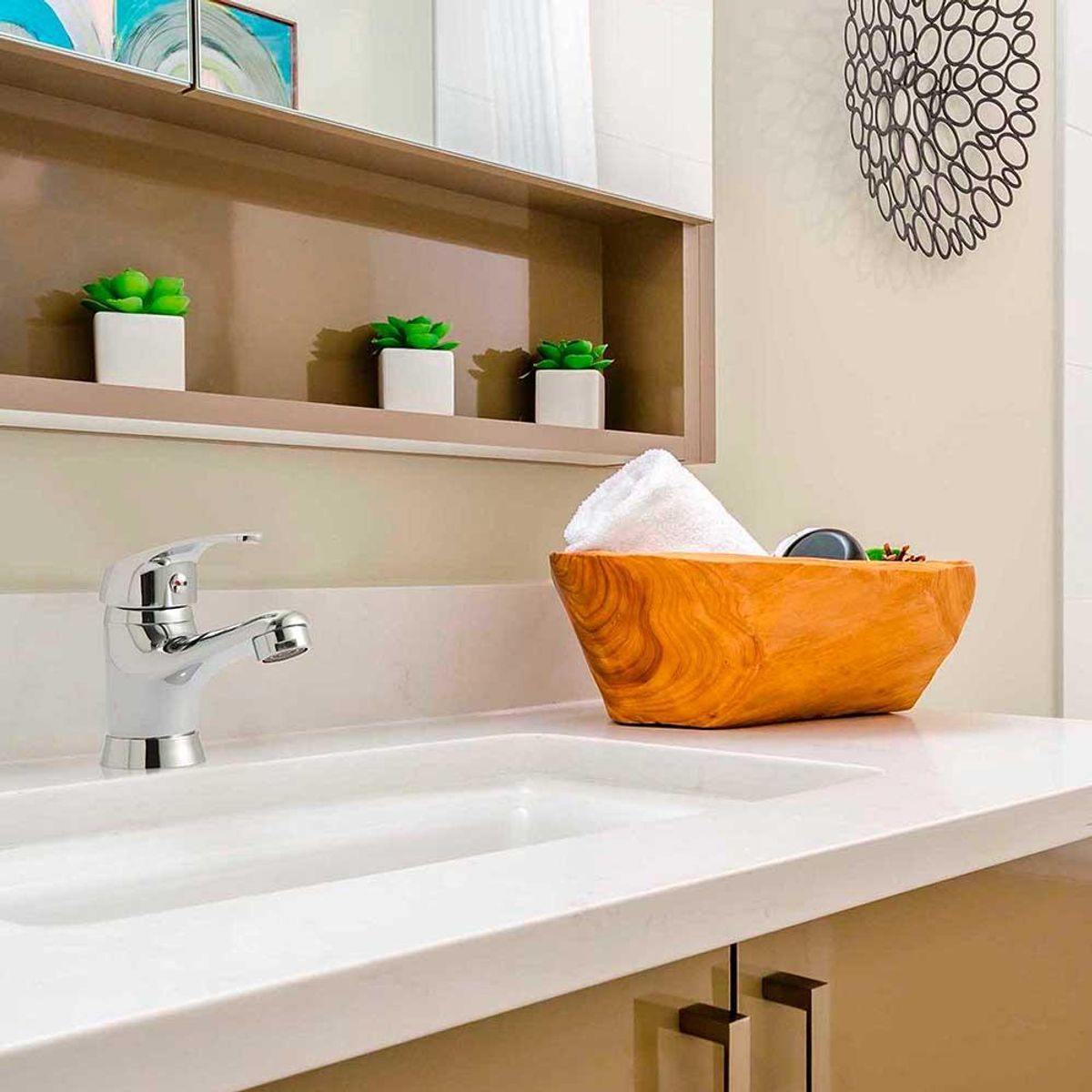 STRETTO - Monomando Lavamanos Ornella Cromo