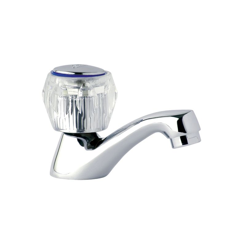 STRETTO - Llave Lavatorio c/manillas Cristal Mossini Metal
