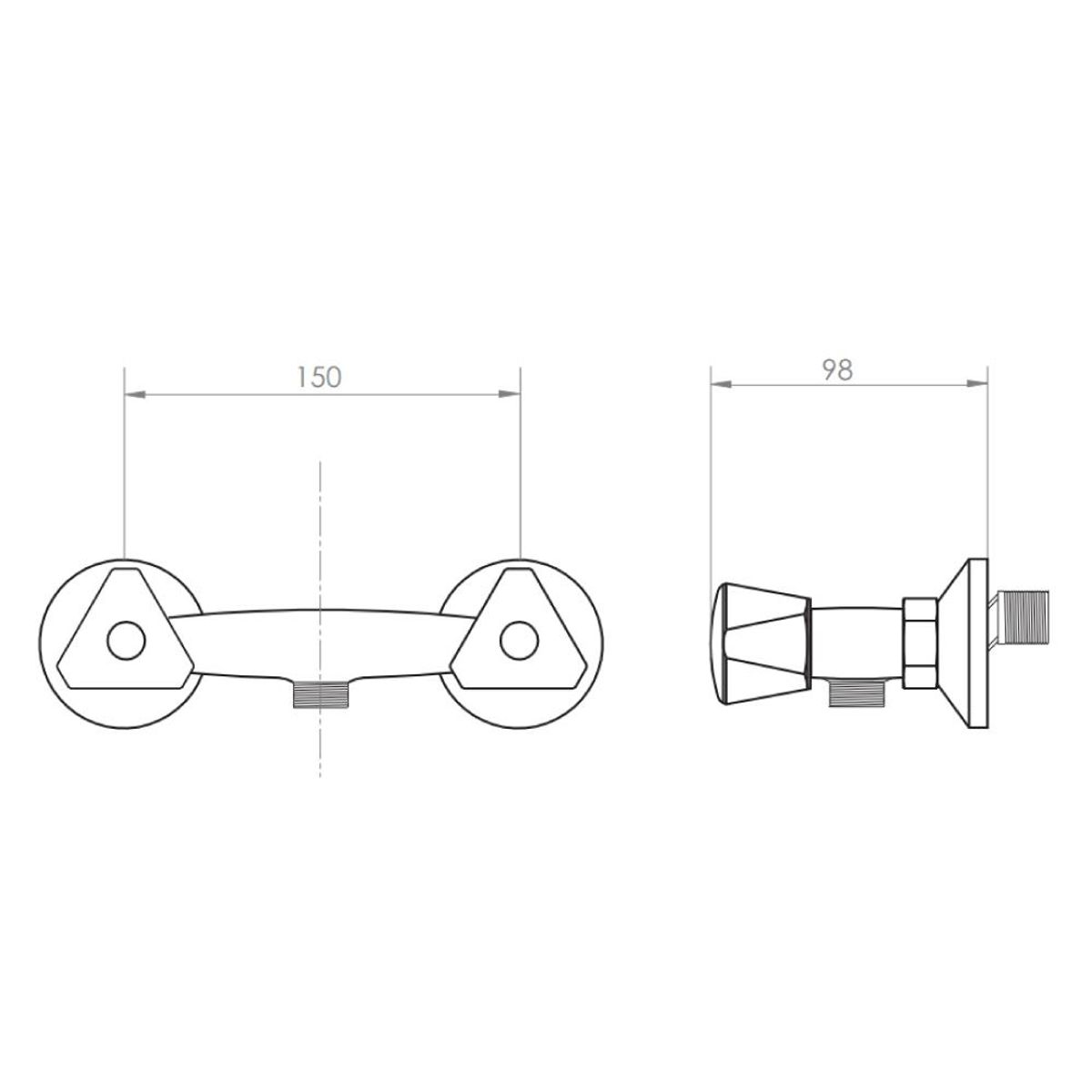 PMB - Combinación Ducha Miami Cromo