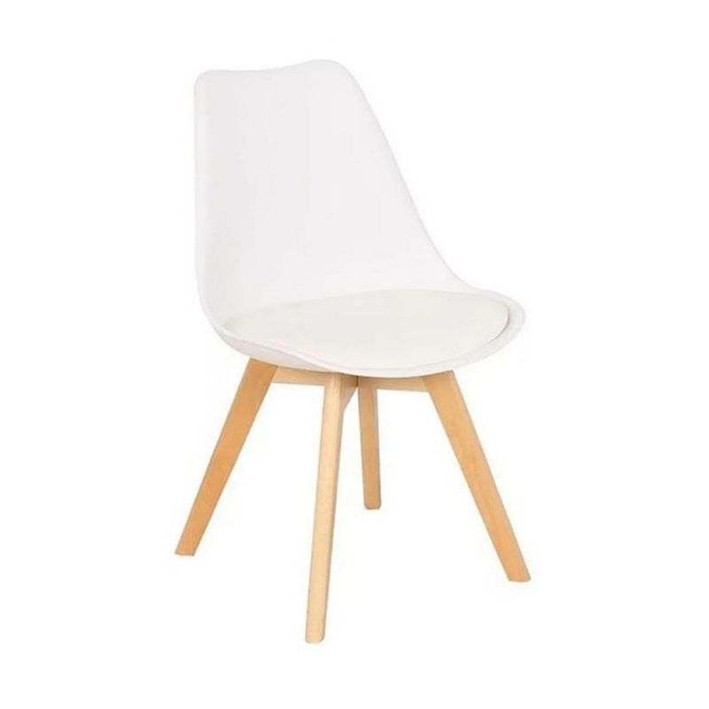 EAMES - Silla Tulip Acolchada Blanca