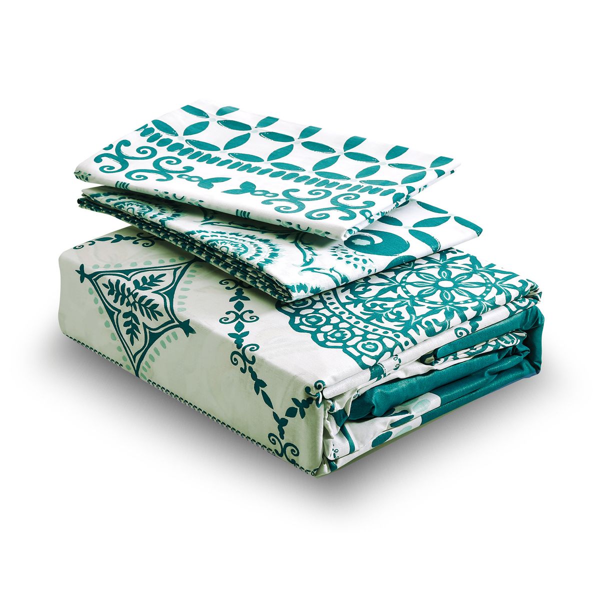 MALLORCA - Juego de Sabanas 144 Hilos Plus 2Pz Marrakech Petroleo