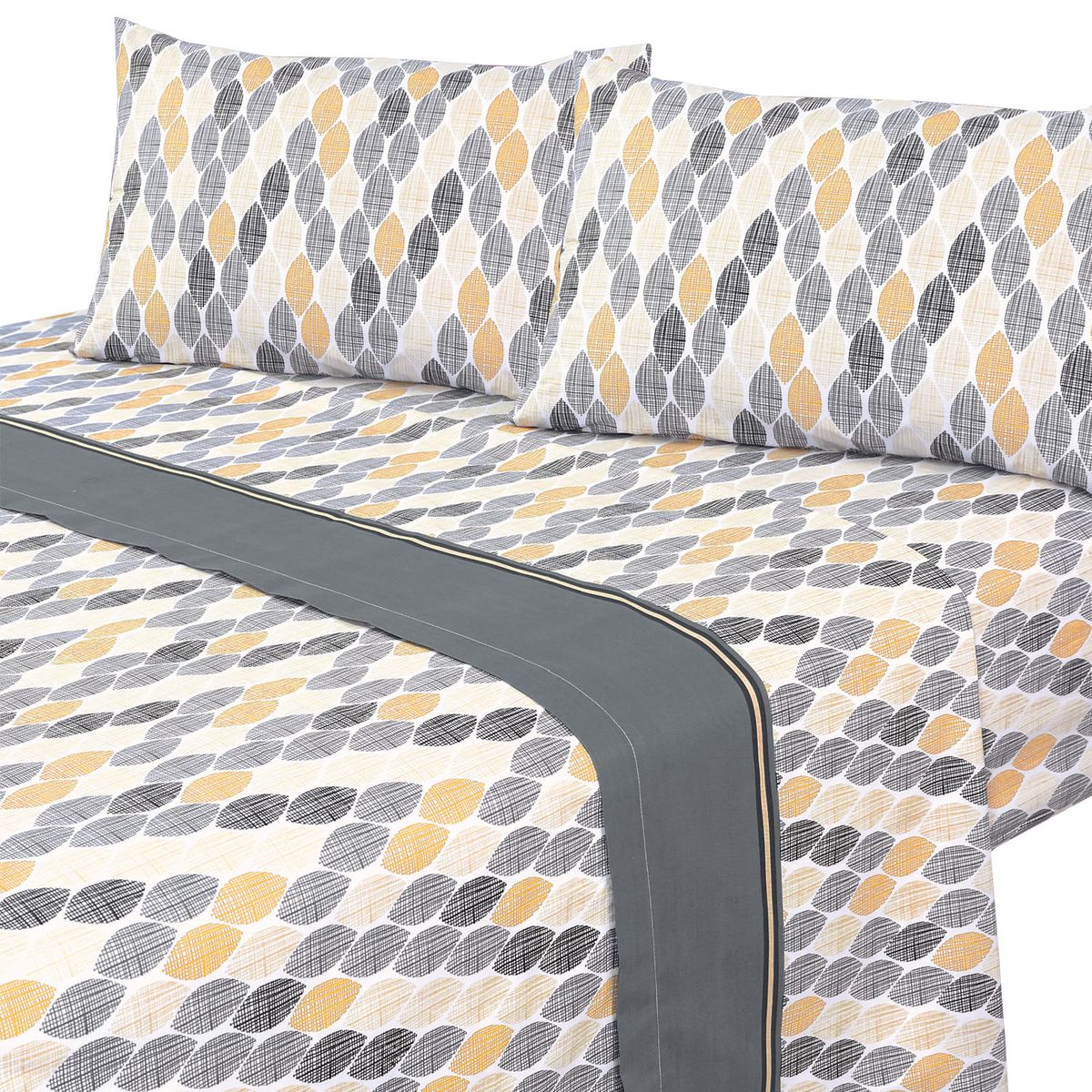 MALLORCA - Juegos de Sabanas 144 Hilos Superking Sidney Grafito