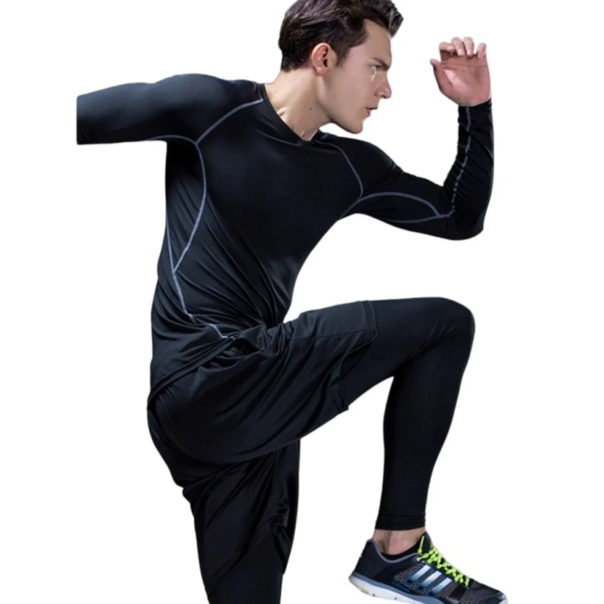 GARSIL - Primera Capa Calza Y Polera - Algodon Fibra Natural Conjunto De Hombre