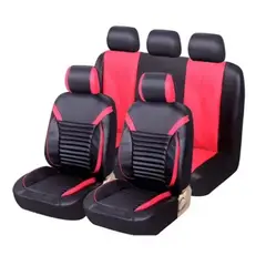 M2 - Funda Cubre Asiento Sport 11 Pzs Negro/Rojo
