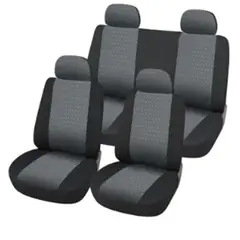 GOODCAR - Funda Cubre Asientos 8 Pzs Gris/Negro