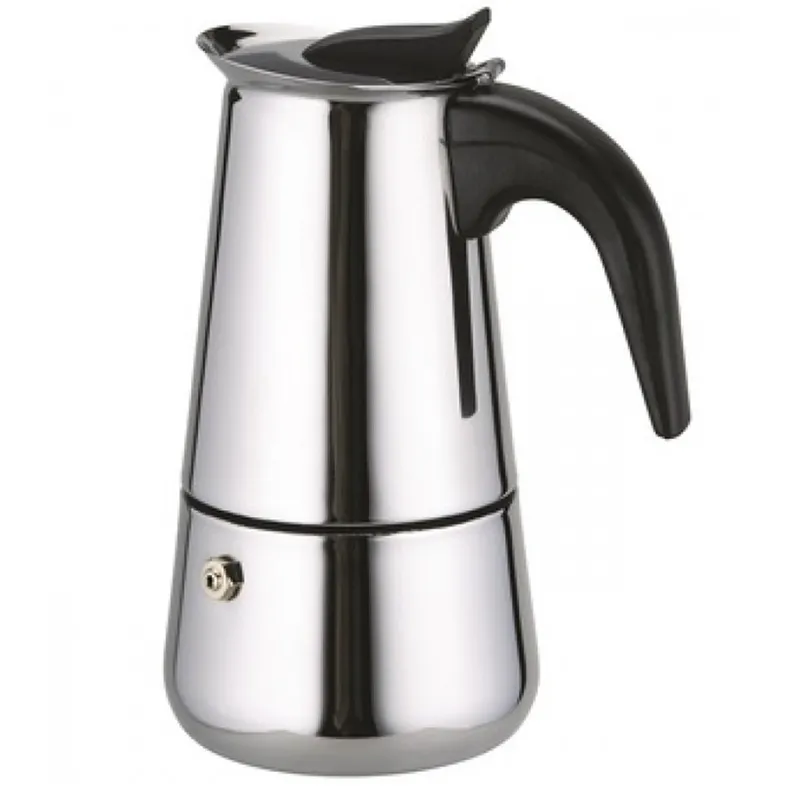 GENERICO - Cafetera moka Italiana Acero Inoxidable 6 Tazas (300cc)