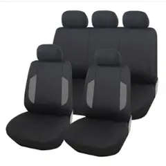 GOODCAR - Funda Cubre Asientos 9 Piezas Negro/Gris