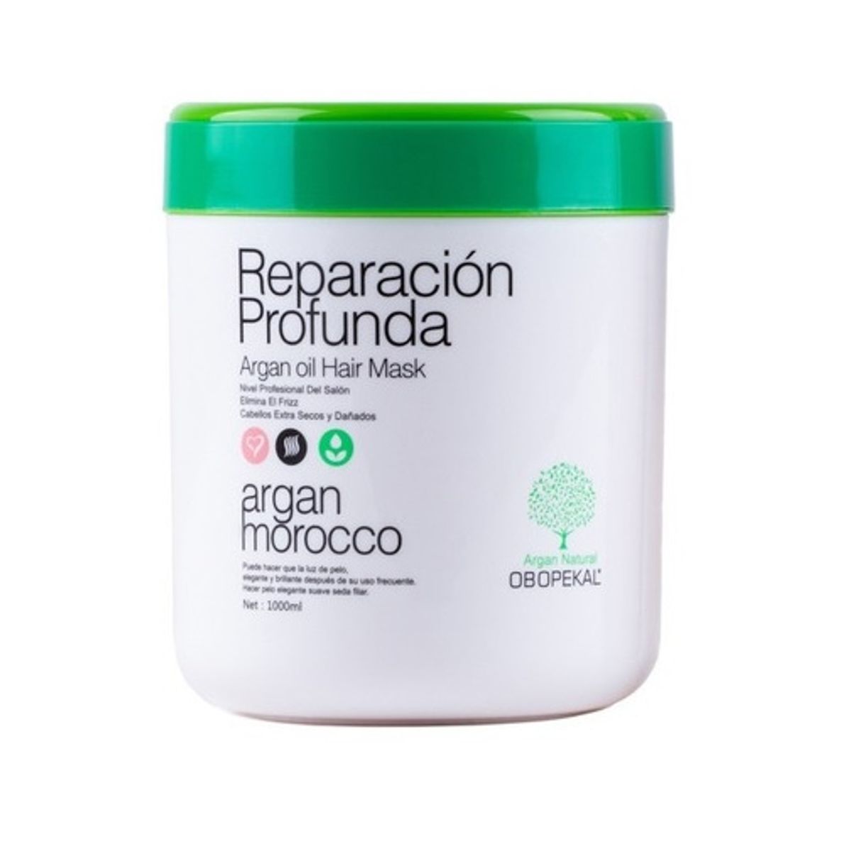 OBOPEKAL - Crema Reparación Profunda Argan Oil Hair 1000ml Obopekal