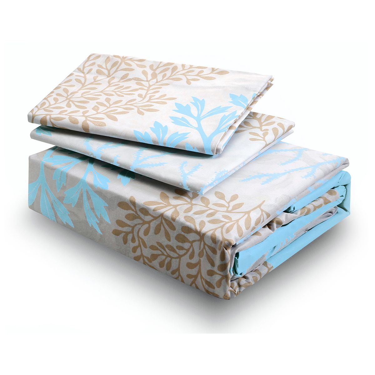 MALLORCA - Juego De Sabanas 144 Hilos Plus 15Pz Coral Turquesa