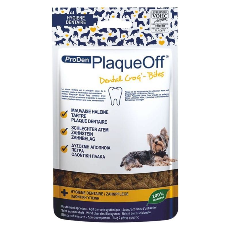 GENERICO - Snack Cuidado Dental PlaqueOff Para Perros, 60Grs