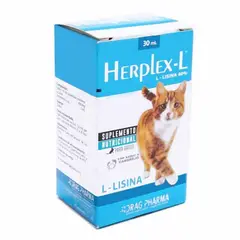 DRAG PHARMA - Herplex-L Suplemento Nutricional Gato, 30ml