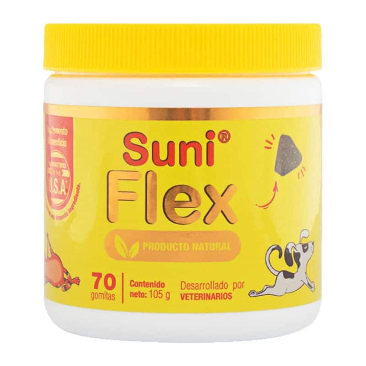 GENERICO - Suplemento SuniFlex Articulaciones Perros Gatos, 70 Gomitas