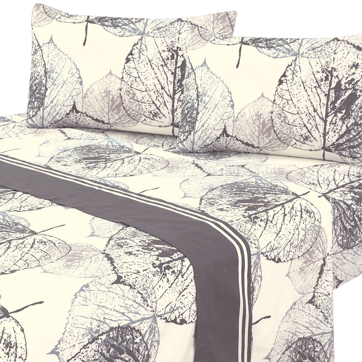 MALLORCA - Juego de Sabanas T144 15Pz Catalina Grey