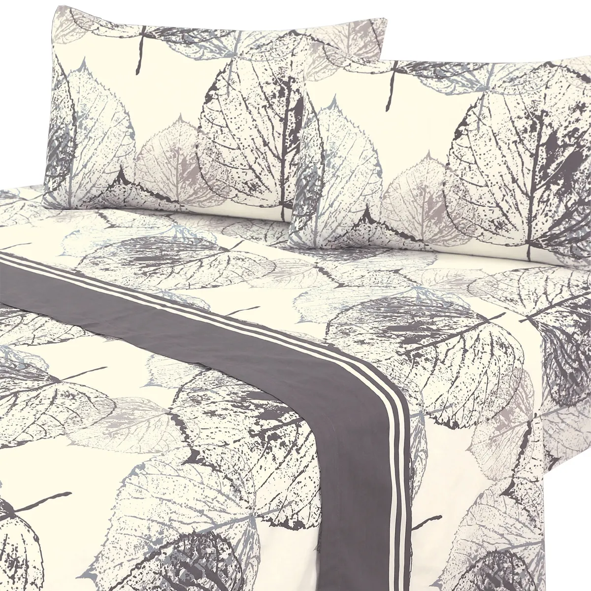 MALLORCA - Juego de Sabanas T144 15Pz Catalina Grey