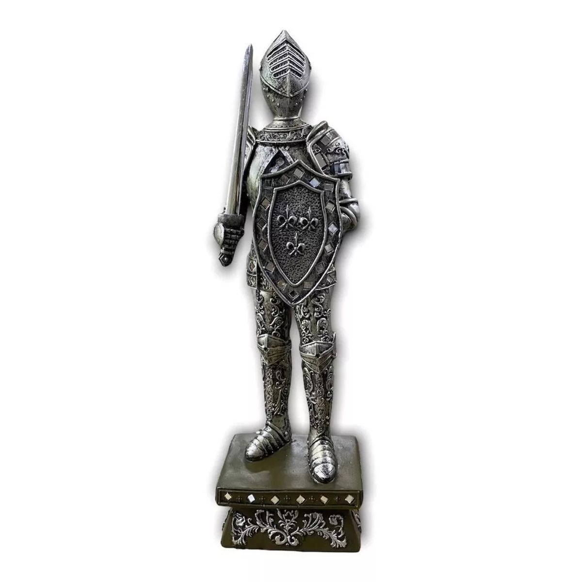 GENERICO - Caballero Armadura Medieval Decorativa Metal - S4128