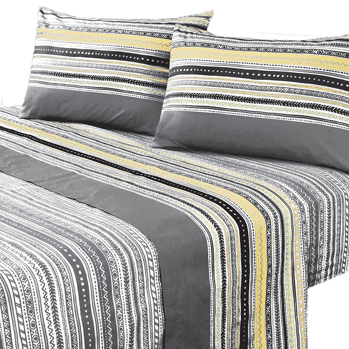 MALLORCA - Juego de Sabanas 144 Hilos 2 Plazas Karachi Grey