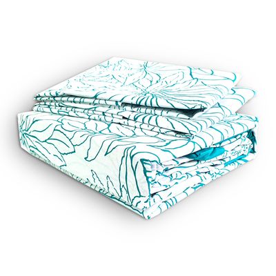 Imagen 2 del producto Juego de Sabanas 144 Hilos 2 Plazas Borneo Turquesa