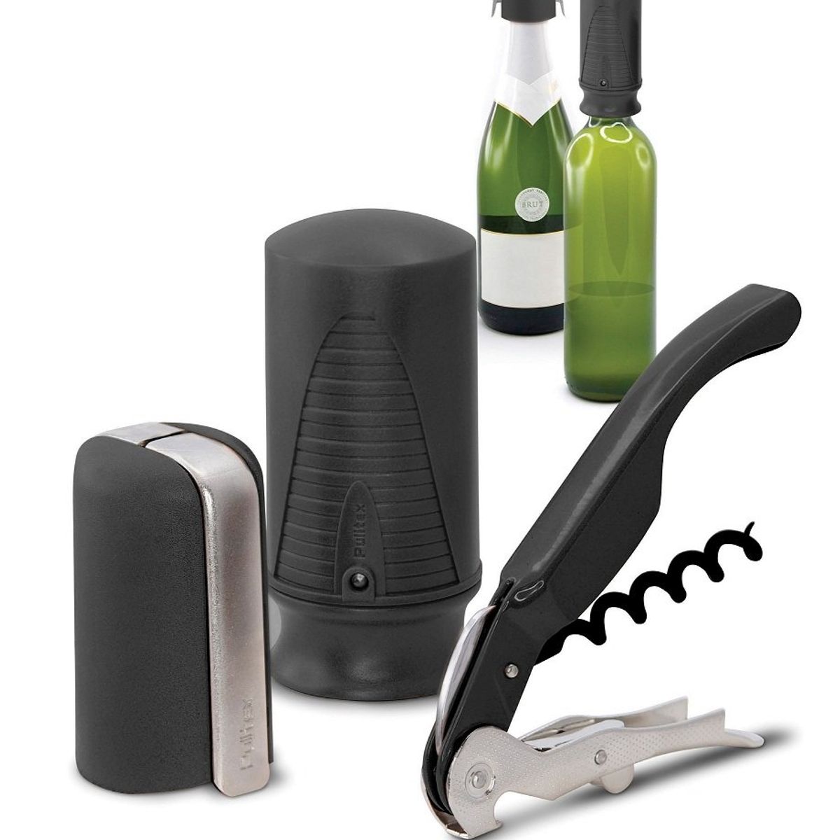 PULLTEX - SET VINO Y CHAMP NEGRO