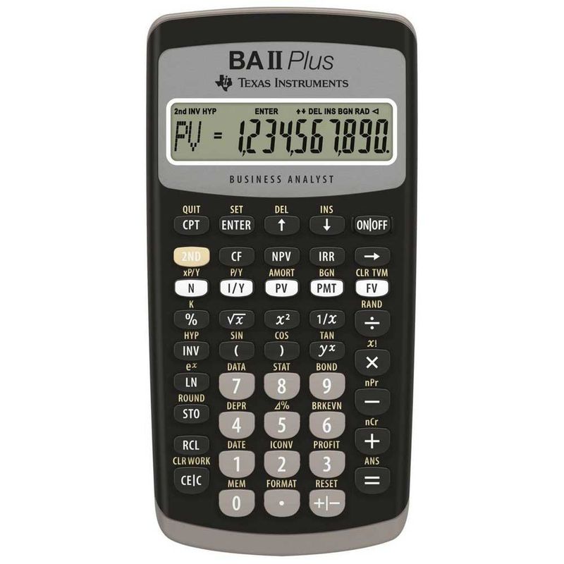 TEXAS - Calculadora Financiera BA II PLUS