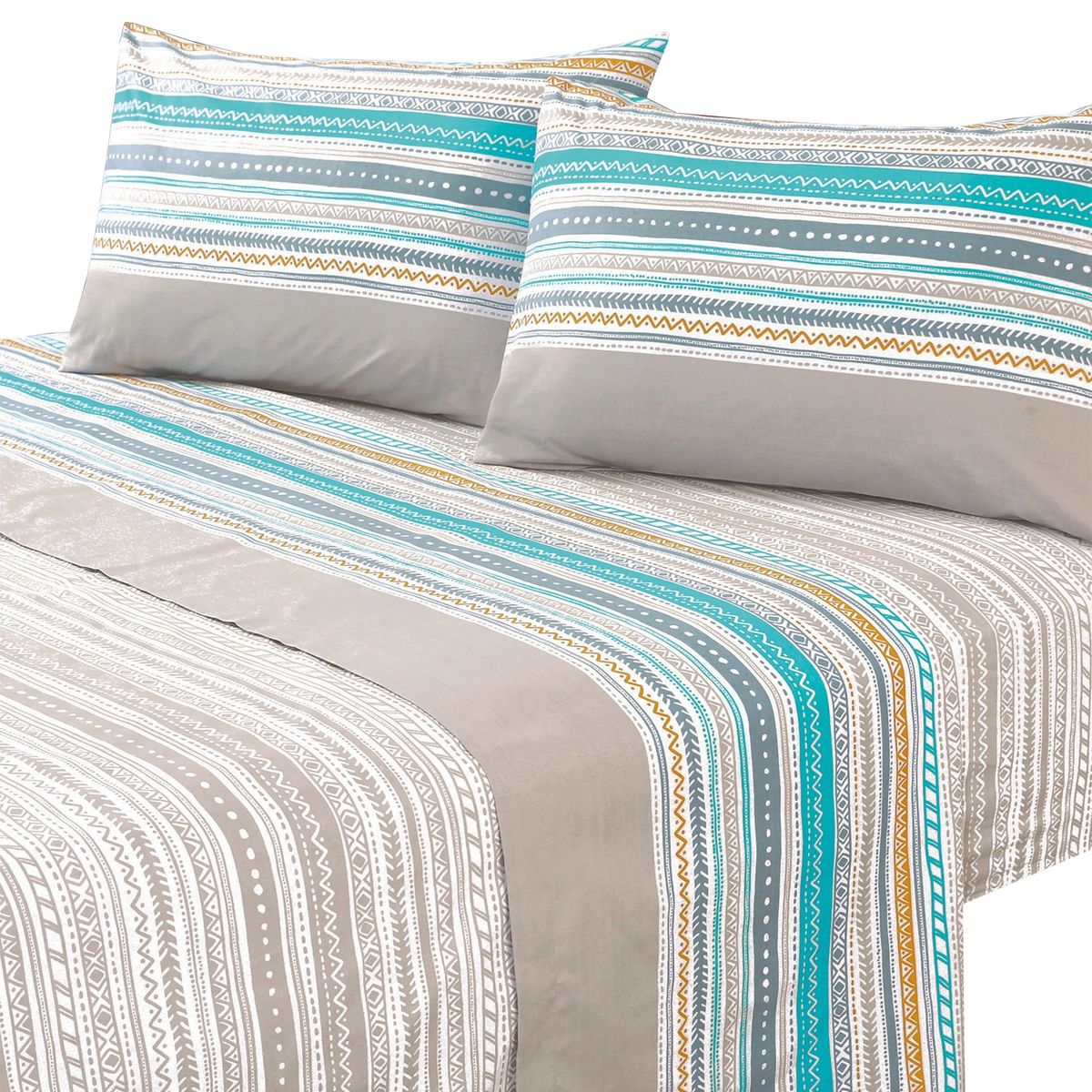 MALLORCA - Juego de Sabanas T144 Superking Karachi Beige