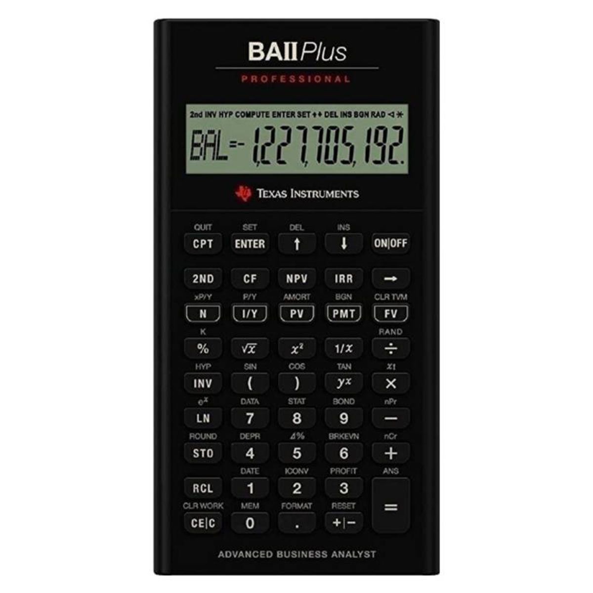 TEXAS - Calculadora Financiera BA II PLUS PROFESSIONAL