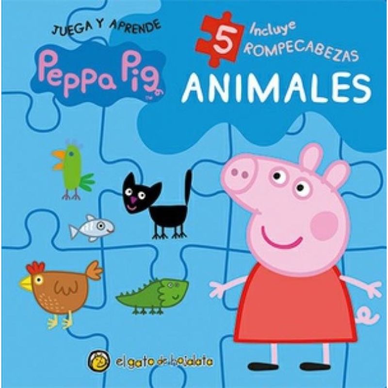 EL GATO DE HOJALATA - Rompecabezas-Peppa Pig Animales