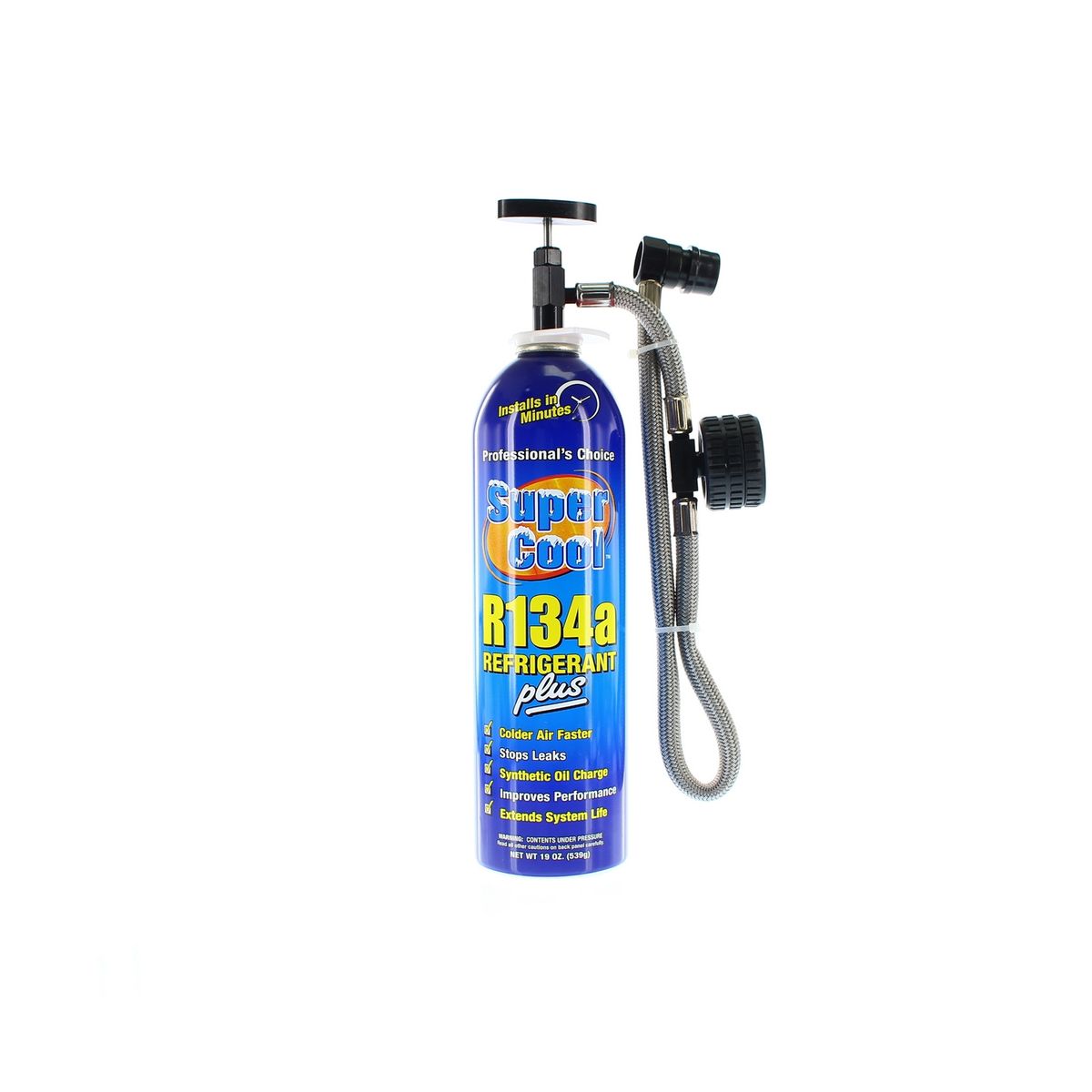 AMERICAN AIR - Kit De Recarga Aire Condicionado R-134a 19oz Con Sellador