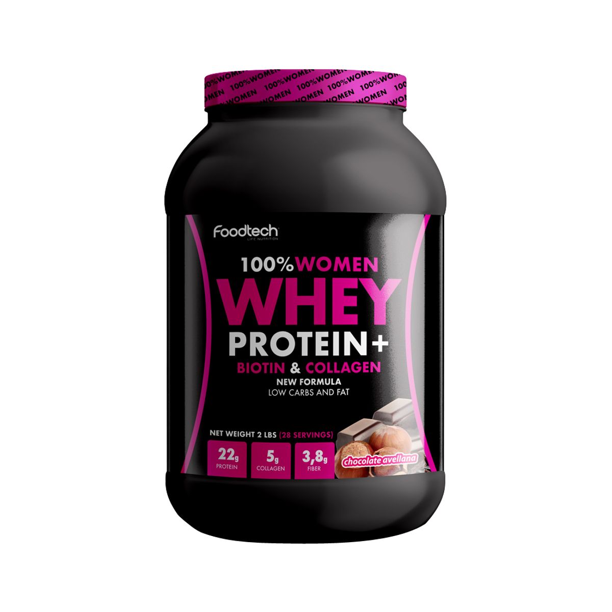 FOODTECH - 100 Women Whey 2lbs - Chocolate Avellana