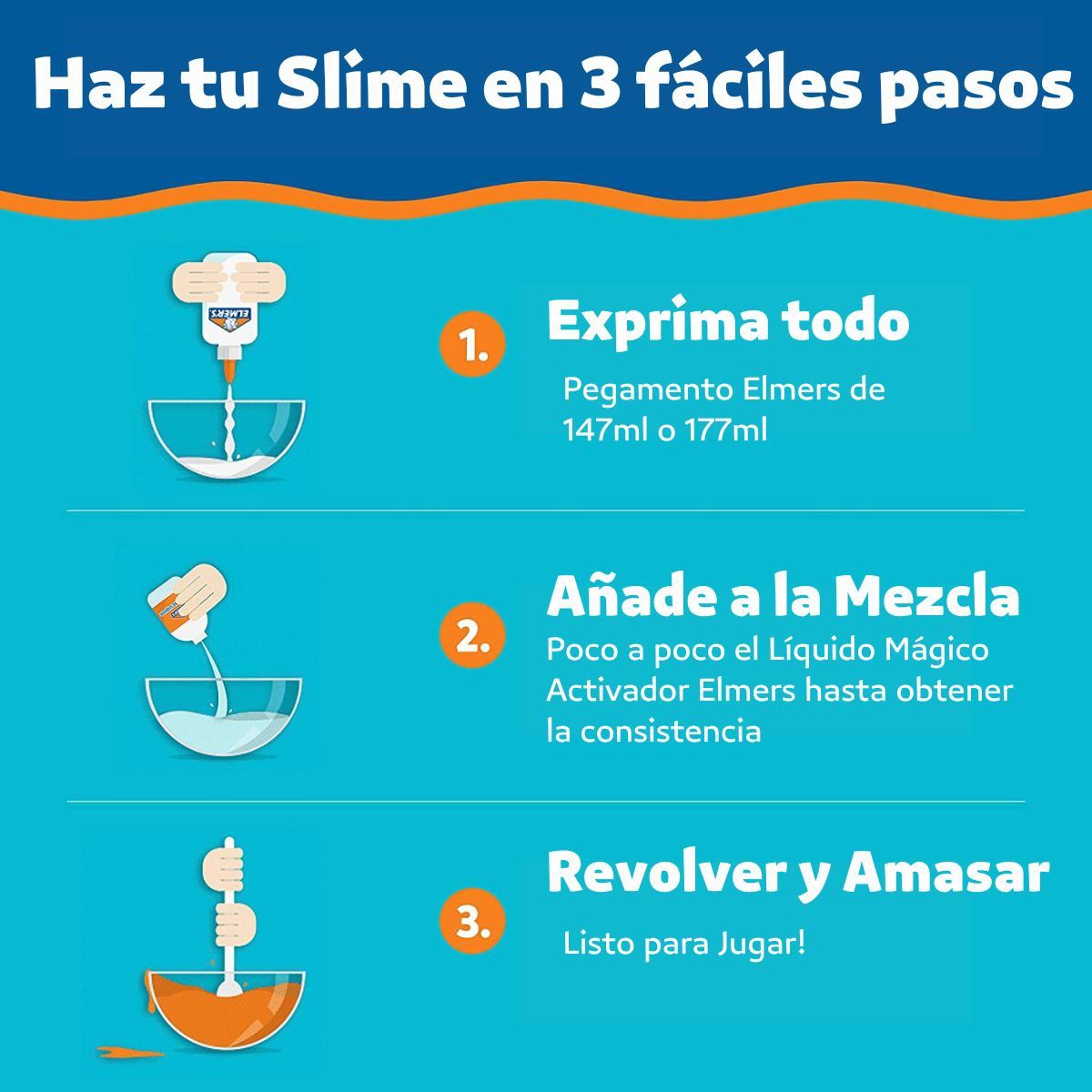 ELMERS - Liquido Activador Para Realizar Slime Elmers 258ml