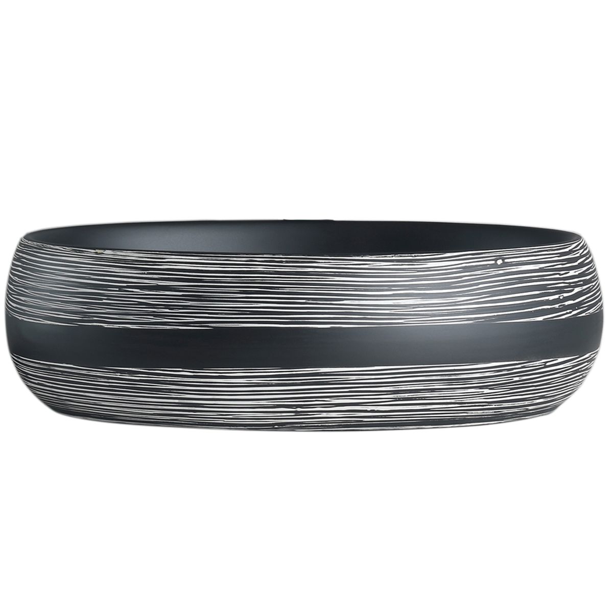 DOMSA - Lavamanos Sobreponer Domsa SLC880 INCA BLACK  475x34x145cm