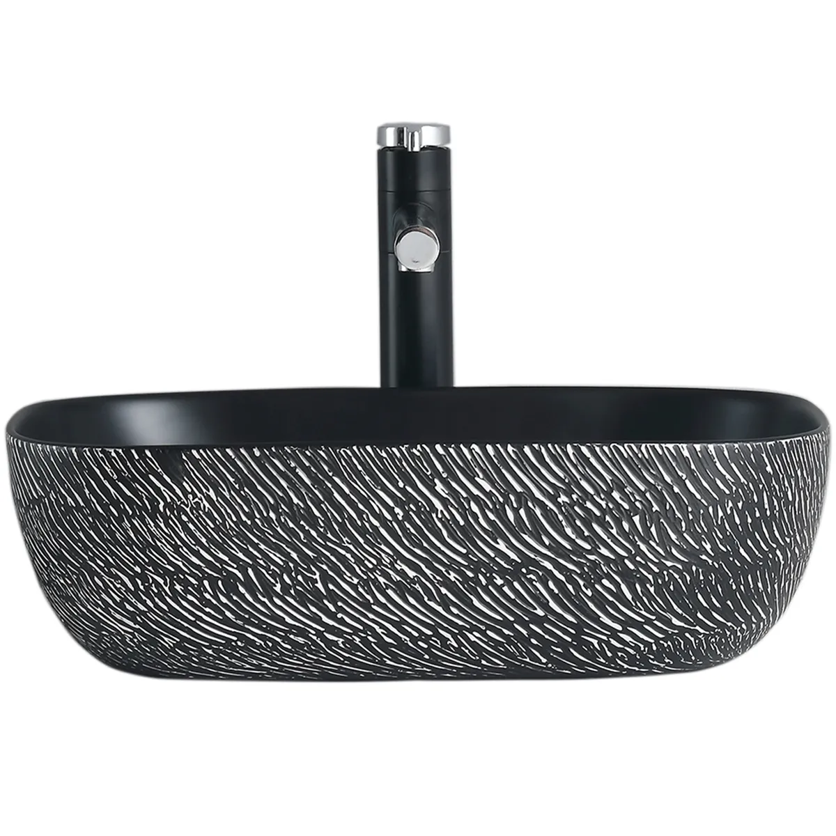 DOMSA - Lavamanos Sobreponer Domsa SLC895-ARENA PLATEADA  47x33x14cm