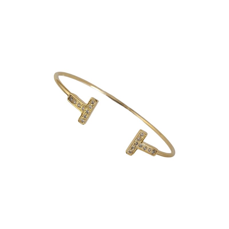 GENERICO - Pulsera Mujer Rock microcircones engastados