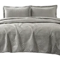 Quilt Liso Velvet Ibiza Gris Acero Superking