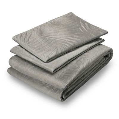 Imagen 2 del producto Quilt Liso Velvet Ibiza Gris Acero King