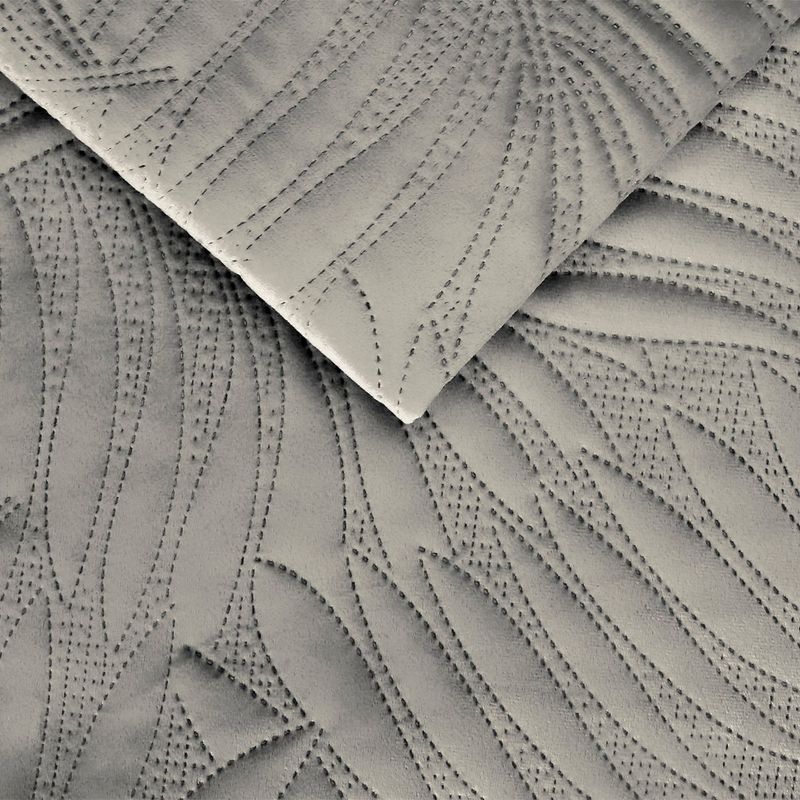 MALLORCA - Quilt Liso Velvet Ibiza Gris Acero 2 Pzas