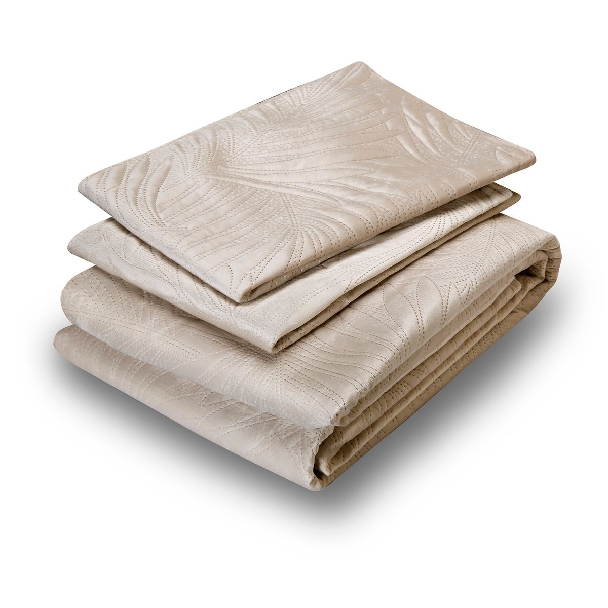 MALLORCA - Quilt Liso Velvet Ibiza Crudo 2 Pzas