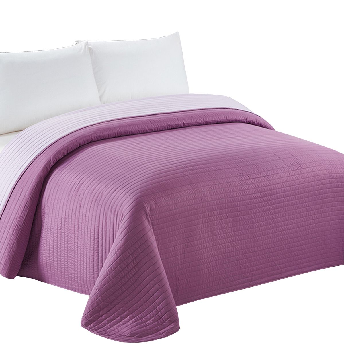 MALLORCA - Cobertor Liso 2 Plazas California Lila