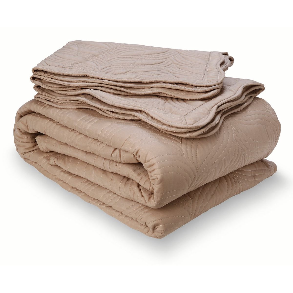 MALLORCA - Quilt Bordado 1,5 Plazas Versailles Beige