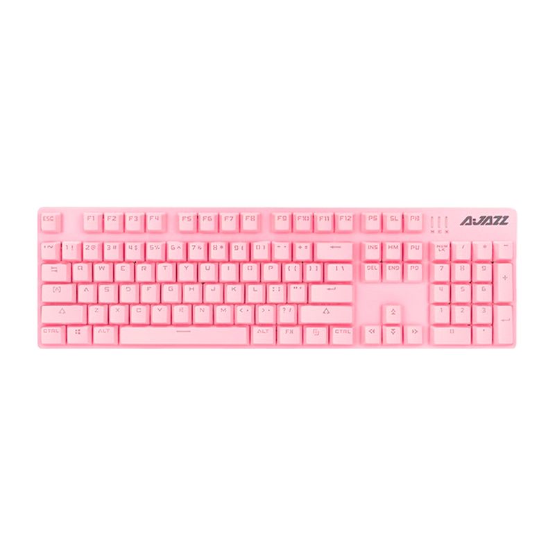 A JAZZ - TECLADO MECÁNICO RETROILUMINADO ROSA SWITCH BROWN- AJAZZ ROBOCOP 104K