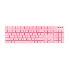 A JAZZ - TECLADO MECÁNICO RETROILUMINADO ROSA SWITCH BROWN- AJAZZ ROBOCOP 104K