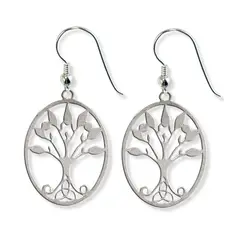 ANDREA COGGIOLA JOYAS - Aros Árbol de la Vida Colgante Plata Fina 925