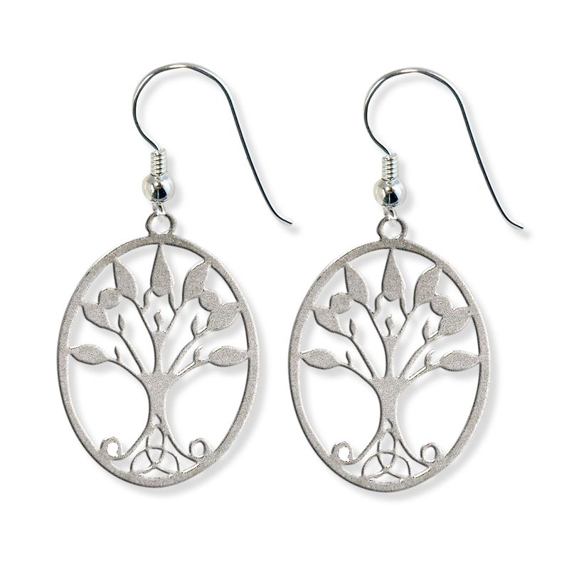 ANDREA COGGIOLA JOYAS - Aros Árbol de la Vida Colgante Plata Fina 925