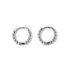 COGGIOLA - Aros Argollas Bolitas Bisagra Plata Fina 925